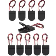 10pcs CR2032 Battery Coin Cell Holder with On Off Switch 3V Button with Lead