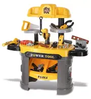 Mozlly Kids Power Tools Bench Workshop - Kids Workbench Box with Belt, Chains...