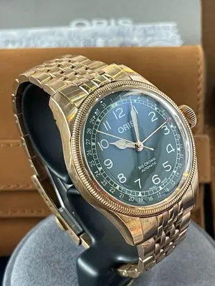 ORIS Big Crown 指針式日期青銅綠色面盤錶