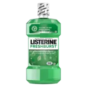 Listerine FreshBurst Mouthwash 1 Litre Antibacterial Prevent Bad Breath & Plaque
