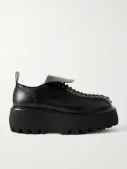 [MCQUEEN] MCQUEEN - Leather Platform Brogues - Black - IT41 IT 41 Black