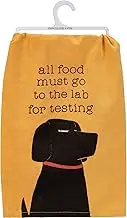 Primitives by Kathy Dish Towel - Dog - All Food Must Go to The Lab for Testing