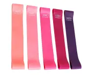 Resistance Bands, Set of 5 Bands – 5 Different Resistance Levels, Fitness Stretch Band for Workout Men-pink