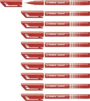 Fineliner - STABILO SENSOR F Box of 10 Red