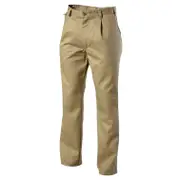 2 X Mens Hard Yakka Drill Work Pant Cotton Khaki Pants Y02501