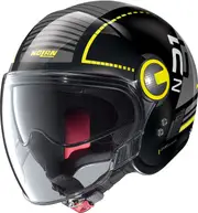 Nolan N21 shield Runabout, open face helmet kids , color: Black/White/Yellow , size: XS