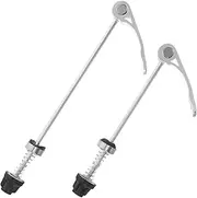 Pair of Quick Release Bike Skewers Lever for Road Mountain Bike Wheels Easy to Mount Detach Hardware