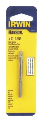 Irwin 1791172 5.75 L in. Hanson High Carbon Steel SAE Bottom Tap #10-32 NF