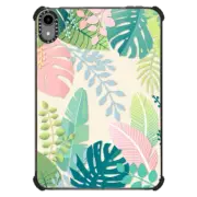iPad mini (6th gen) iPad Impact Case Pastel jungle floral / tropical leaves pattern