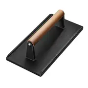 Cast Iron Grill Press-1PCS Heavy Duty Bacon/Burger/Griddle/Chef Press with Wo...