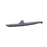 SSMODEL SSC144951S 1/144 Military Model Kit USN Barbel Class Submarine Full Hull