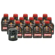 14L Motul 8100 X-CLEAN EFE 5W30 Wix Filter Motor Oil Change Kit API SN
