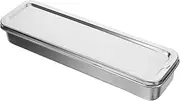 Generic Stainless Steel Chopstick Box Pantry Flatware Tray Organizer Storage Container Cutlery Basket Lid Dryer Drawer Chopsticks Dishwasher Basket Cooler Utensil Airtight Container Silver