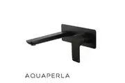 AQUAPERLA VOG Solid Brass Black Shower/Bath Wall Mixer with Spout