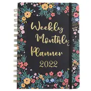 2022 Planner Weekly and Monthly with Tabs A5 Coil Notebook