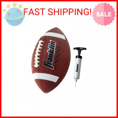 Franklin Sports Official Size Football - All-Weather 1000 Regulation Outdoor Foo