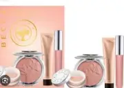BECCA Rose Glow Kit Mini Face Set Highlighter, Primer & Lip Gloss BNIB
