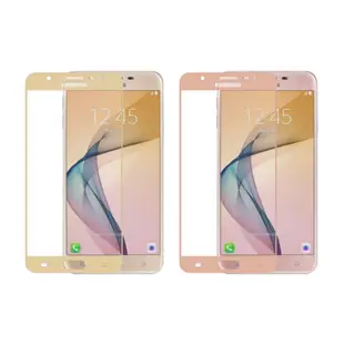 Cooyee SAMSUNG Galaxy J3 Pro/J3(2017) 滿版玻璃貼(全膠)(金色)