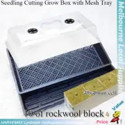 Propagation Kit Seeding Cloning Dome Mesh Tray Rockwool Hydroponics Grow System