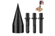 3Pcs Wood Working Chamfer Drilling Tools Removable Cone Drill Bit Set