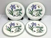 Mikasa Ultima Garden Gallery Iris Strong Fine China Set Of 4 Salad Plate NEW