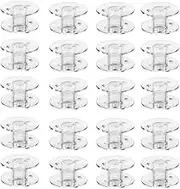 20Pcs Clear Plastic Sewing Machine Bobbins Transparent Household Bobbin Embroidery Bobbins Sewing Accessories for Sewing DIY Craft Clothings Projects
