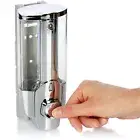 2x soap dispensers for wall mounting, refillable wall soap dispensers.