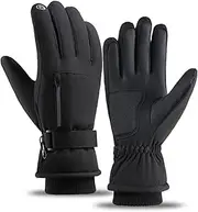[EVTSCAN] Winter Warm Waterproof Anti Slip SKI Gloves Touchscreen Snowboard Mittens for Skiing Hiking