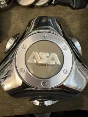 ASA Chrome Custom Wheel Center Caps #8B328 Licensed by BBS