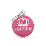 My Family Queen Charm Tag- Pink
