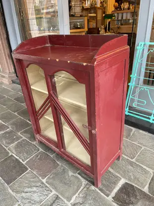 早期復古懷舊檜木玻璃櫃 書櫃 置物櫃