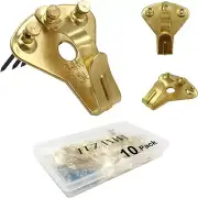 Heavy Duty Earthquake Hangers 10Pcs, 75Lbs Picture Hooks for Wall Decor