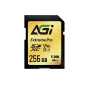 [New] AGI SD Card 256GB V90 Extreme SDXC UHS-II U3 Read/Write Speed 300/250MBs