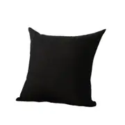 Black Plain Solid Colour Cushion Cover