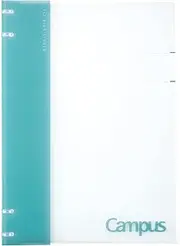 Kokuyo Campus 2x2 Ring Binder, Up to 40 Sheets, A4, for 30 Holes Loose Leaf Paper, Light Blue, Japan Import (RU-NP174LB)