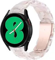 Resin Bands Compatible with Samsung Galaxy Watch 5 40mm 44mm/Watch5 Pro 45mm,Galaxy Watch4 40mm 44mm,20MM Band for Galaxy Watch4 Classic 42mm 46mm Women