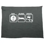Eat Sleep Drift - Funny Novelty Soft Sport Microfiber Towel