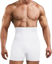 Gotoly Men Tummy Control Shorts Slimming Body Shaper High Waist Compression Boxers Briefs Shapewear Pants