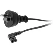 2M 240V AC MAINS TO FIGURE 8 - IEC C7 FIG8 RIGHT ANGLE BLACK
