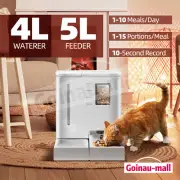 PetScene Automatic Cat Pet Dog Feeder Waterer Set Smart Food Water Dispenser