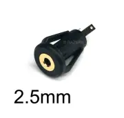 NEW 2.5mm Sub-Mini Plug Stereo Audio Chassis Panel Mount Snap-In Headphone Jack