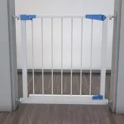Baby Gate Stair Railing Baby Gates, Expandable Pet Fence Baby Safety Door Bar Self Closing Punch-Free, Kids Safety Metal Gate with Separate Extensions (Color : White, Size : 96-102