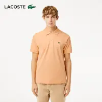 在飛比找momo購物網優惠-【LACOSTE】男裝-經典L1212短袖Polo衫(橙色)