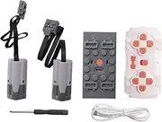 Veulrn 1Set Power Motor App Remote Control Programming 2 Meduim Moter Set DIY Building Block for Children