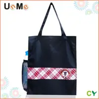 在飛比找momo購物網優惠-【UnMe】MIT可愛直式格格風手提袋/補習袋(紅格色/台灣