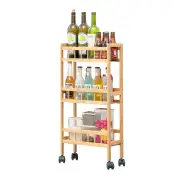 Kitchen Home Shelves Organizer Slide Out Trolley