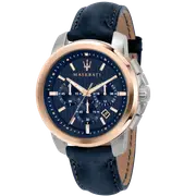Maserati Successo Navy Blue Chronograph
