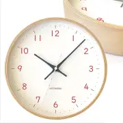 KATOMOKU plywood clock 22 Orange Wall Clock Continuous Second Hand km-121OR φ252
