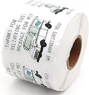 Muminglong 1.5 Inch Thanks for Delivering This Package for Me Sticker,Mail Carrier Sticker,Happy Mail for The Postman, Mail Man,Thank You Sticker,Packaging Sticker, 500 PCS