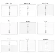 Student A5/A6/A7 Planner Diary Insert Refill Schedule Organiser Plan Notes Paper